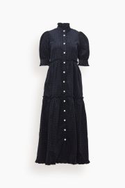 Lee Mathews Lily Dress in Navy Hampden Clothing at Hampden Clothing