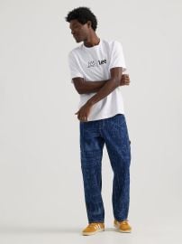 Lee X Basquiat Printed Wide Leg Jean at Lee