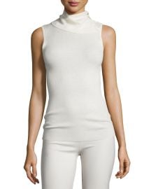 Leendelle Refine Ribbed-Knit Funnel-Neck Sweater at Neiman Marcus