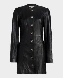 Legacy Leather Mini Dress at Neiman Marcus