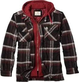 Legendary Whitetails Mens Flannel Shirt Jacket Plaid Hooded Shacket at Amazon