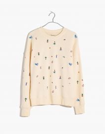 Lei-cation Embroidered Mainstay Sweatshirt at Madewell