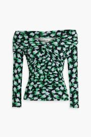Leia Off The Shoulder Floral Print Stretch Jersey Top at The Outnet