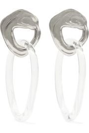 Leigh Miller - Kinetic white bronze and glass earrings at Net A Porter