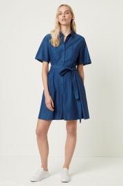 Leila Ixie Button Shirtdress by French Connection at French Connection