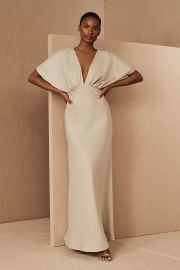 Leila Satin Charmeuse Maxi Dress - BHLDN at Bhldn