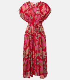 Leilani printed cotton midi dress at Mytheresa