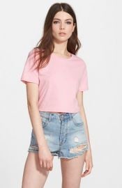 Leith Crop Crewneck Tee at Nordstrom