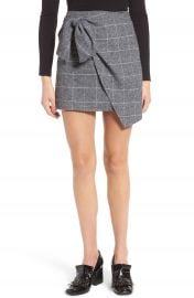 Leith Faux Wrap Miniskirt at Nordstrom