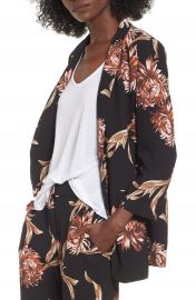 Leith Floral Print Blazer at Nordstrom