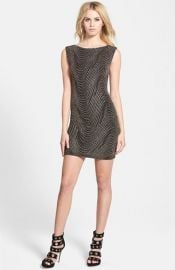 Leith Glitter V-Back Dress at Nordstrom