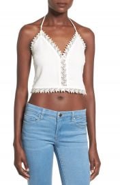 Leith Halter Crop Camisole at Nordstrom