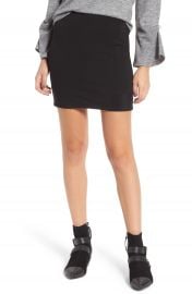 Leith Ribbed Miniskirt at Nordstrom