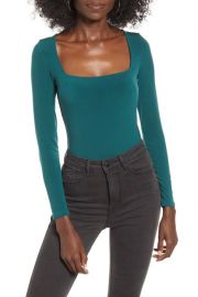 Leith square neck bodysuit at Nordstrom Rack