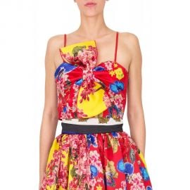 Leitmotiv Red Bow Crop Top at Dress On