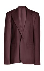 Leiva Blazer in Deep Bordeaux Wool Twill Gabriela Hearst at Gabriela Hearst