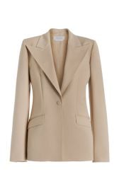 Leiva Blazer in Khaki Sportswear Wool Gabriela Hearst at Gabriela Hearst