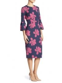 Lela Rose - Floral Jacquard Dress at Saks Fifth Avenue