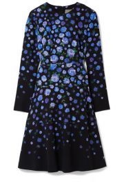 Lela Rose   Floral-print crepe dress at Net A Porter