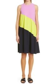 Lela Rose Colorblock Sleeveless Shift Dress at Nordstrom