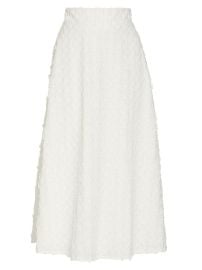 Lela Rose Embroidered Eyelet Midi Skirt at Saks Off 5th