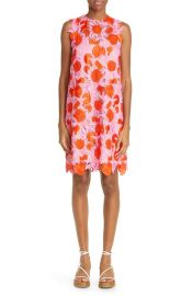 Lela Rose Embroidered Fruit Guipure Lace Shift Dress at Nordstrom