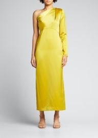 Lela Rose One-Shoulder Midi Dress - at Bergdorf Goodman