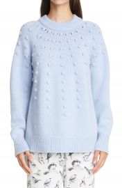 Lela Rose Oversize High Low Wool  amp  Cashmere Sweater   Nordstrom at Nordstrom