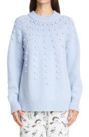 Lela Rose Oversize HighLow Wool amp Cashmere Sweater at Nordstrom