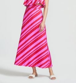 Lela Rose Pleated Taffeta Skirt  at Lela Rose