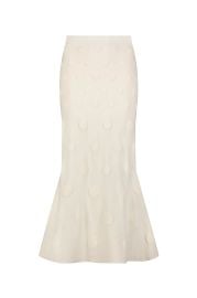 Lela Rose Pucker Dot Knit Skirt at Vermillion