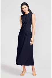 Lela Rose Ruchd Sleeveless Midi Dress at Orchard Mile