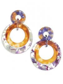 Lele Sadoughi - Banded Hoop Earrings at Saks Fifth Avenue