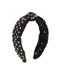 Lele Sadoughi - Crystal  amp  Velvet Headband at Saks Fifth Avenue