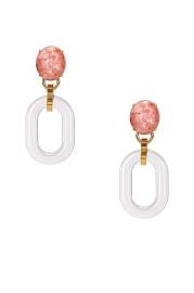 Lele Sadoughi Club Link Earrings in Coral  FWRD at Forward