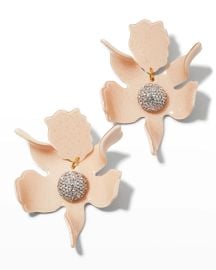 Lele Sadoughi Crystal Lily Earrings at Neiman Marcus