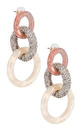 Lele Sadoughi Enchanted Hoop Earring in Blush Sand from Revolve com at Revolve