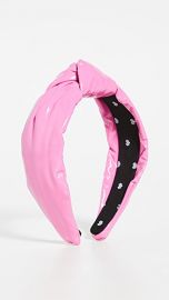 Lele Sadoughi Faux Leather Knotted Headband at Shopbop