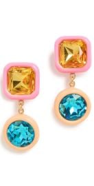 Lele Sadoughi Gem Drop Earrings in Pop Pink at Saks Fifth Avenue