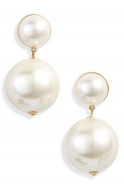 Lele Sadoughi Imitation Pearl Doorknocker Earrings   Nordstrom at Nordstrom