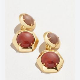 Lele Sadoughi Jewelry Lele Sadoughi Geo Bezel Drop Earrings Clip On Worn Once Poshmark at Poshmark