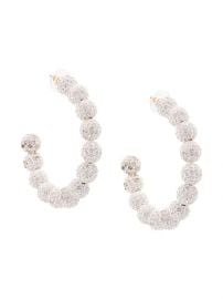 Lele Sadoughi Stardust Crystal Hoop Earrings - Farfetch at Farfetch