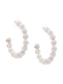 Lele Sadoughi Stardust Crystal Hoop Earrings - Farfetch at Farfetch