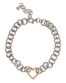 Lele Sadoughi Sweetheart Chain Collar Necklace in Silver 14K Gold Plated 16-19 Bloomingdales at Bloomingdales