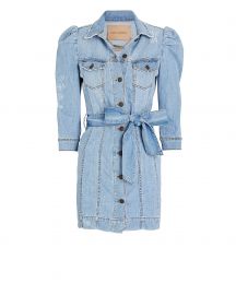 Lema Puff Sleeve Denim Dress at Intermix