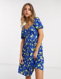 Lemon Print Skater Dress by French Connection at Asos