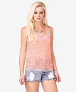 Lemon's pink sequin top at Forever 21