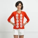 Lemons red and white cardigan at Kate Spade