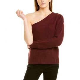 Lena One Shoulder Sweater by 360 Cashmere at Rue La La