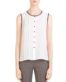 Lena Sleeveless Pleated Shirt at Bloomingdales